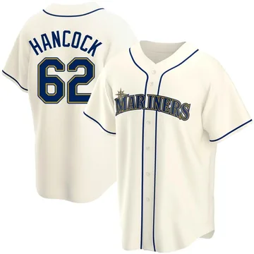 Emerson Hancock Men's Seattle Mariners Replica Alternate Jersey - Cream