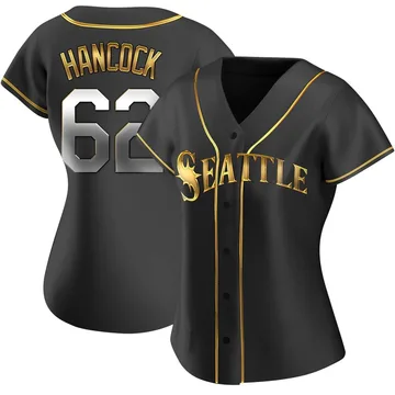 Emerson Hancock Women's Seattle Mariners Replica Alternate Jersey - Black Golden