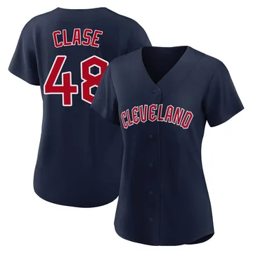 Emmanuel Clase Women's Cleveland Guardians Authentic Alternate Jersey - Navy