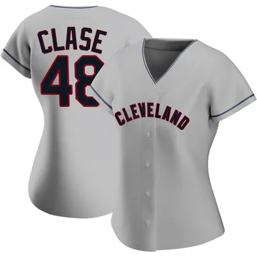 Emmanuel Clase Women's Cleveland Guardians Authentic Road Jersey - Gray