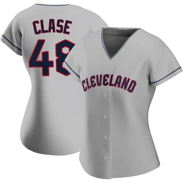 Emmanuel Clase Women's Cleveland Guardians Authentic Road Jersey - Gray