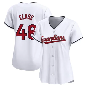 Emmanuel Clase Women's Cleveland Guardians Limited Home Jersey - White