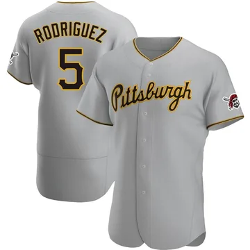 Endy Rodriguez Men's Pittsburgh Pirates Authentic Road Jersey - Gray