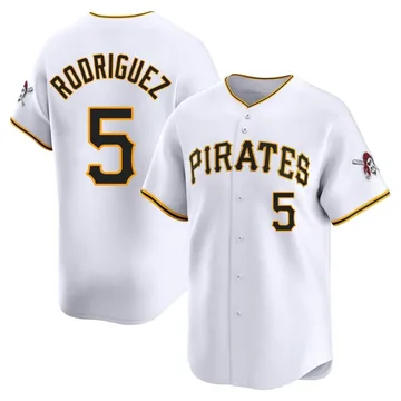 Endy Rodriguez Men's Pittsburgh Pirates Limited Home Jersey - White