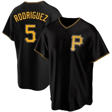 Endy Rodriguez Men's Pittsburgh Pirates Replica Alternate Jersey - Black