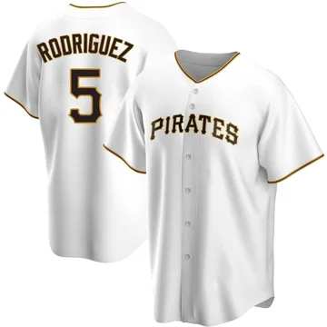 Endy Rodriguez Men's Pittsburgh Pirates Replica Home Jersey - White