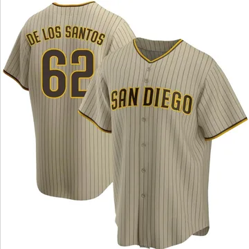 Enyel De Los Santos Men's San Diego Padres Replica Alternate Jersey - Sand/Brown