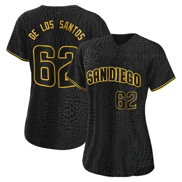 Enyel De Los Santos Women's San Diego Padres Authentic Snake Skin City Jersey - Black