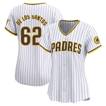 Enyel De Los Santos Women's San Diego Padres Limited Home Jersey - White