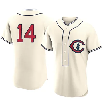 Ernie Banks Men's Chicago Cubs Authentic 2022 Field Of Dreams Jersey - Cream