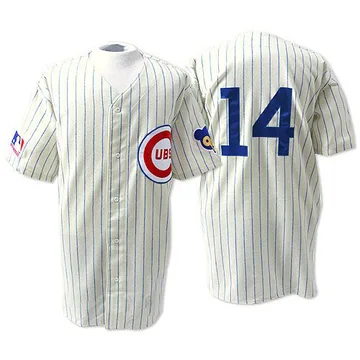 Ernie Banks Men's Chicago Cubs Authentic Throwback Jersey - White