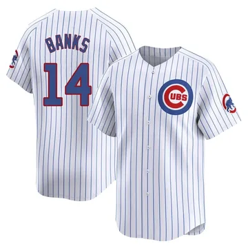 Ernie Banks Men's Chicago Cubs Limited Home Jersey - White