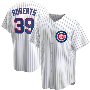 Ethan Roberts Men's Chicago Cubs Replica Home Jersey - White