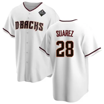 Eugenio Suarez Men's Arizona Diamondbacks Replica Home 2023 World Series Jersey - White