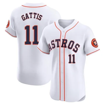 Evan Gattis Men's Houston Astros Elite Home Jersey - White