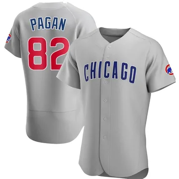 Ezequiel Pagan Men's Chicago Cubs Authentic Road Jersey - Gray