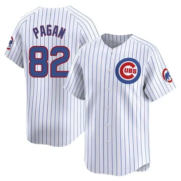 Ezequiel Pagan Men's Chicago Cubs Limited Home Jersey - White