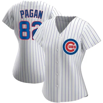 Ezequiel Pagan Women's Chicago Cubs Authentic Home Jersey - White