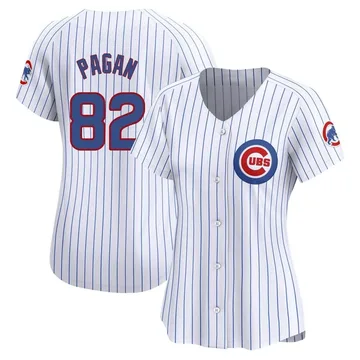 Ezequiel Pagan Women's Chicago Cubs Limited Home Jersey - White