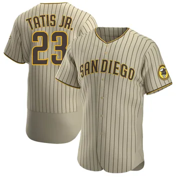 Fernando Tatis Jr. Men's San Diego Padres Authentic Alternate Jersey - Tan/Brown