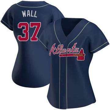 Forrest Wall Women's Atlanta Braves Authentic Alternate Jersey - Navy