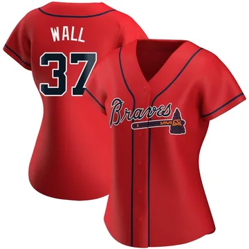 Forrest Wall Women's Atlanta Braves Authentic Alternate Jersey - Red