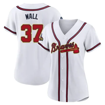 Forrest Wall Women's Atlanta Braves Authentic White 2022 Program Jersey - Gold