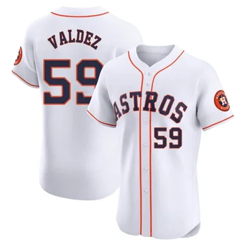 Framber Valdez Men's Houston Astros Elite Home Jersey - White