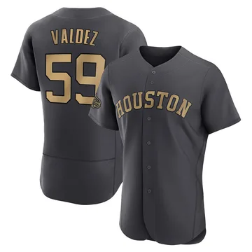 Framber Valdez Men's Houston Astros Game Authentic 2022 All-Star Jersey - Charcoal