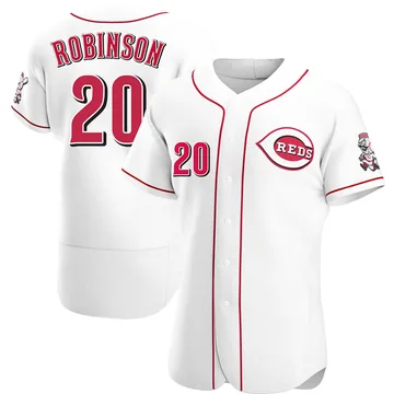 Frank Robinson Men's Cincinnati Reds Authentic Home Jersey - White