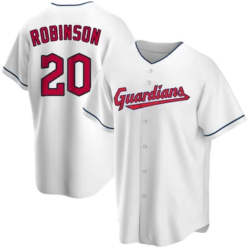 Frank Robinson Men's Cleveland Guardians Replica Home Jersey - White