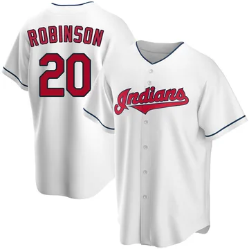 Frank Robinson Men's Cleveland Guardians Replica Home Jersey - White