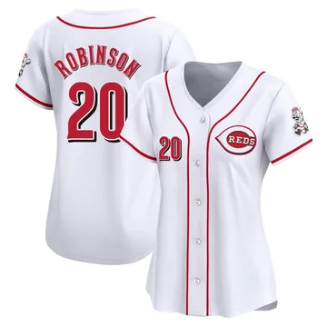 Frank Robinson Women's Cincinnati Reds Limited Home Jersey - White