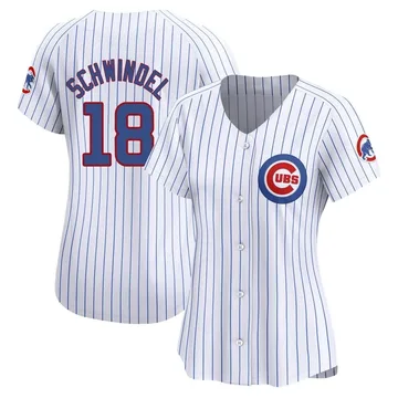 Frank Schwindel Women's Chicago Cubs Limited Home Jersey - White