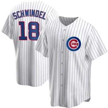 Frank Schwindel Youth Chicago Cubs Replica Home Jersey - White