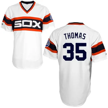 Frank Thomas Men's Chicago White Sox Replica 1983 Throwback Jersey - White