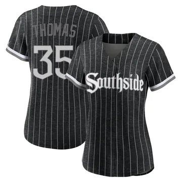 Frank Thomas Women's Chicago White Sox Authentic 2021 City Connect Jersey - Black