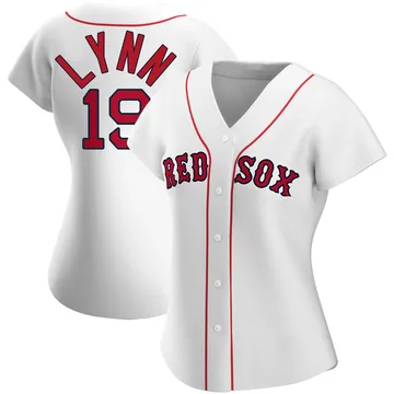 Fred Lynn Women's Boston Red Sox Authentic Home Jersey - White