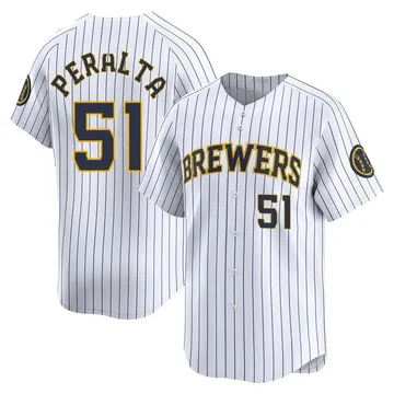 Freddy Peralta Men's Milwaukee Brewers Limited Alternate Jersey - White