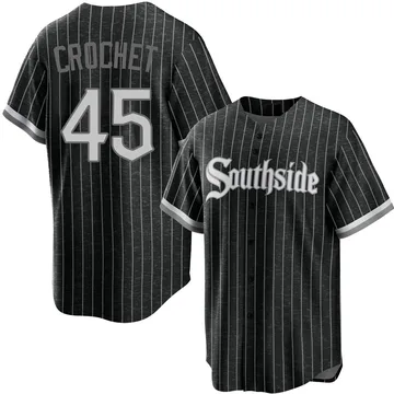 Garrett Crochet Men's Chicago White Sox Replica 2021 City Connect Jersey - Black