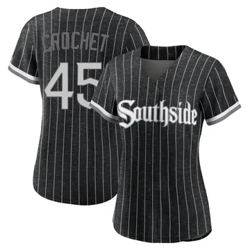 Garrett Crochet Women's Chicago White Sox Authentic 2021 City Connect Jersey - Black