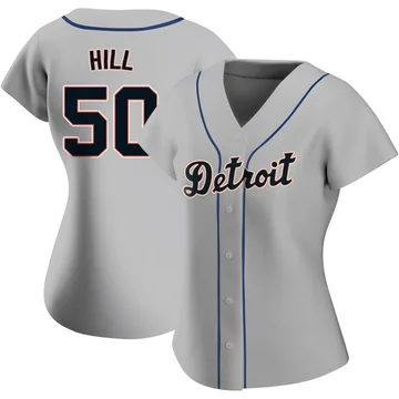 Garrett Hill Women's Detroit Tigers Authentic Road Jersey - Gray