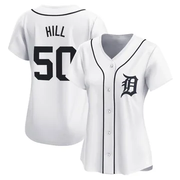 Garrett Hill Women's Detroit Tigers Limited Home Jersey - White