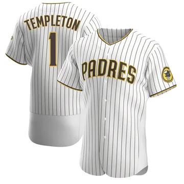 Garry Templeton Men's San Diego Padres Authentic Home Jersey - White/Brown