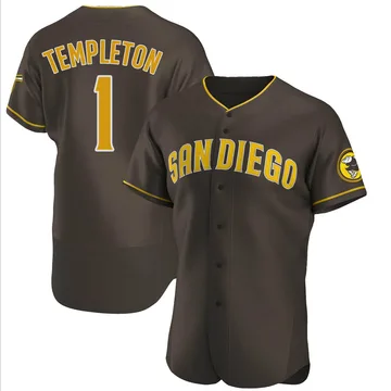 Garry Templeton Men's San Diego Padres Authentic Road Jersey - Brown