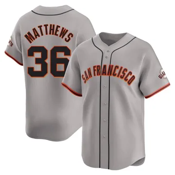 Gary Matthews Men's San Francisco Giants Limited Away Jersey - Gray