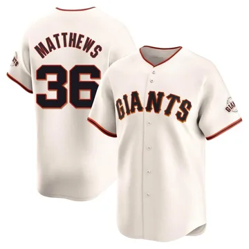 Gary Matthews Men's San Francisco Giants Limited Home Jersey - Cream