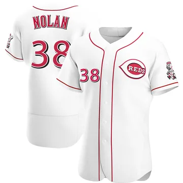 Gary Nolan Men's Cincinnati Reds Authentic Home Jersey - White