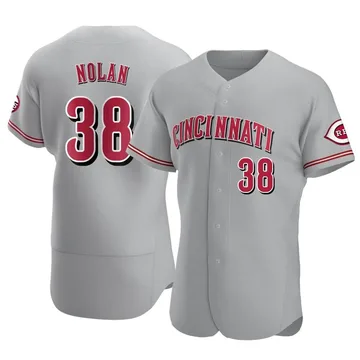 Gary Nolan Men's Cincinnati Reds Authentic Road Jersey - Gray