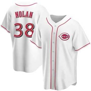 Gary Nolan Men's Cincinnati Reds Replica Home Jersey - White